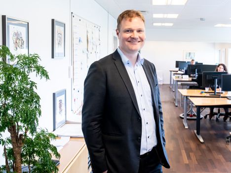 Portret van sverre magnus van noorwegen tijdens een officieel moment van het Noorse koningshuis